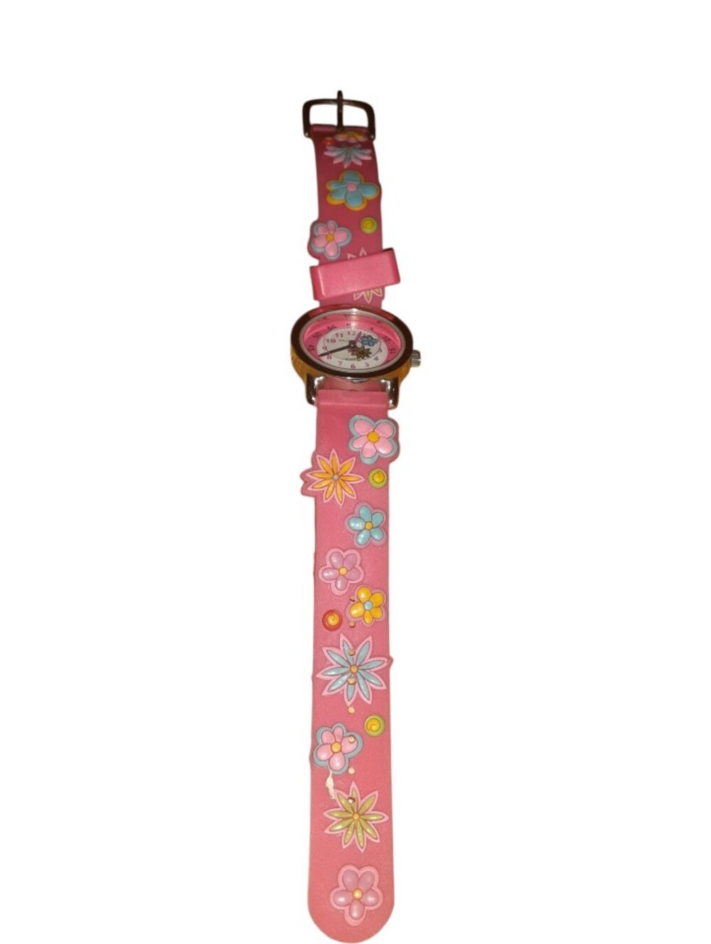 Solo Time Girls Flower Band Rotating Second Watch